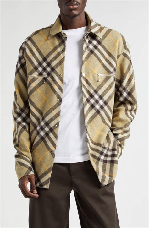 0044 7841021101 burberry|Relaxed Fit Check Cotton Shirt in Husk .